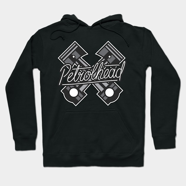 Petrolhead Pistons | Gift for Car Lover & Tuner Hoodie by qwertydesigns